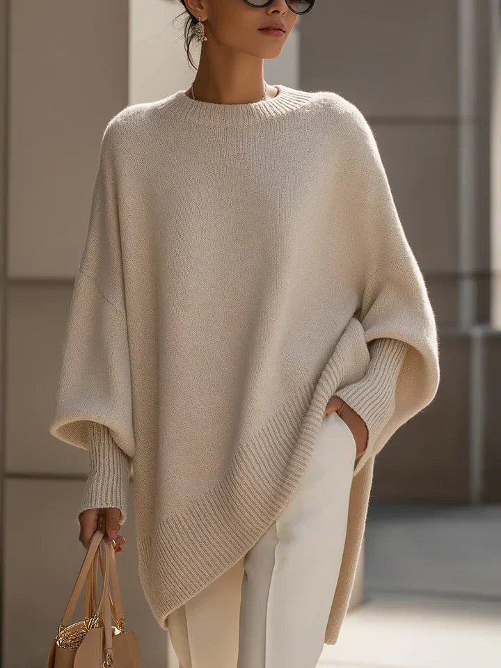 Women’s Oversized Knit Sweater with Easy Care