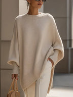 Women’s Oversized Knit Sweater with Easy Care