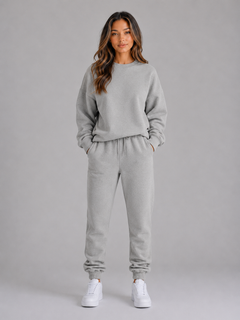 Women’s Oversized Tracksuit Set with Drawstring Waistband