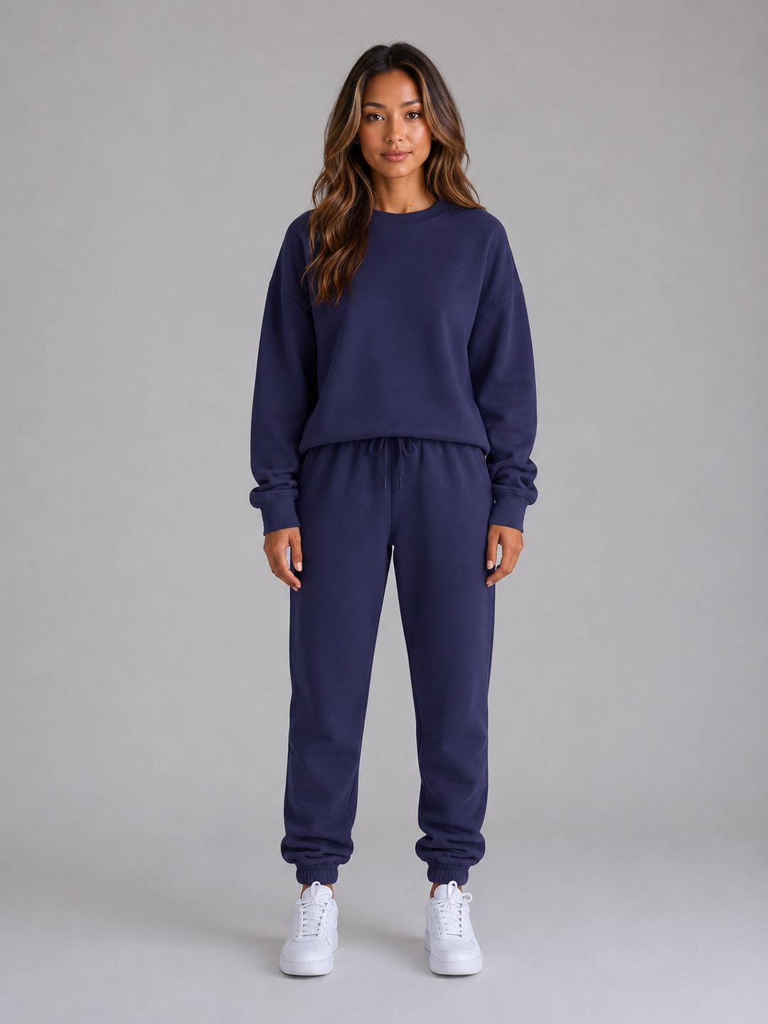Women’s Oversized Tracksuit Set with Drawstring Waistband