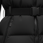 Isla | Hooded Puffer Coat with Belted Waist