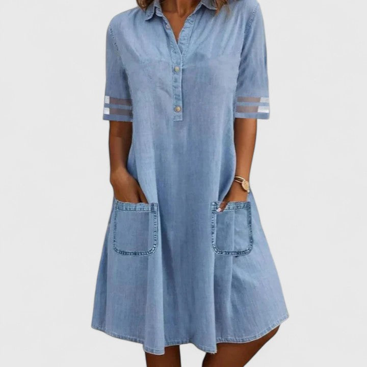 Women’s Patch Pockets Dress - Relaxed-Fit