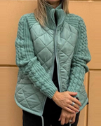 Women’s Quilted Jacket with Stand Collar  Padded Coat