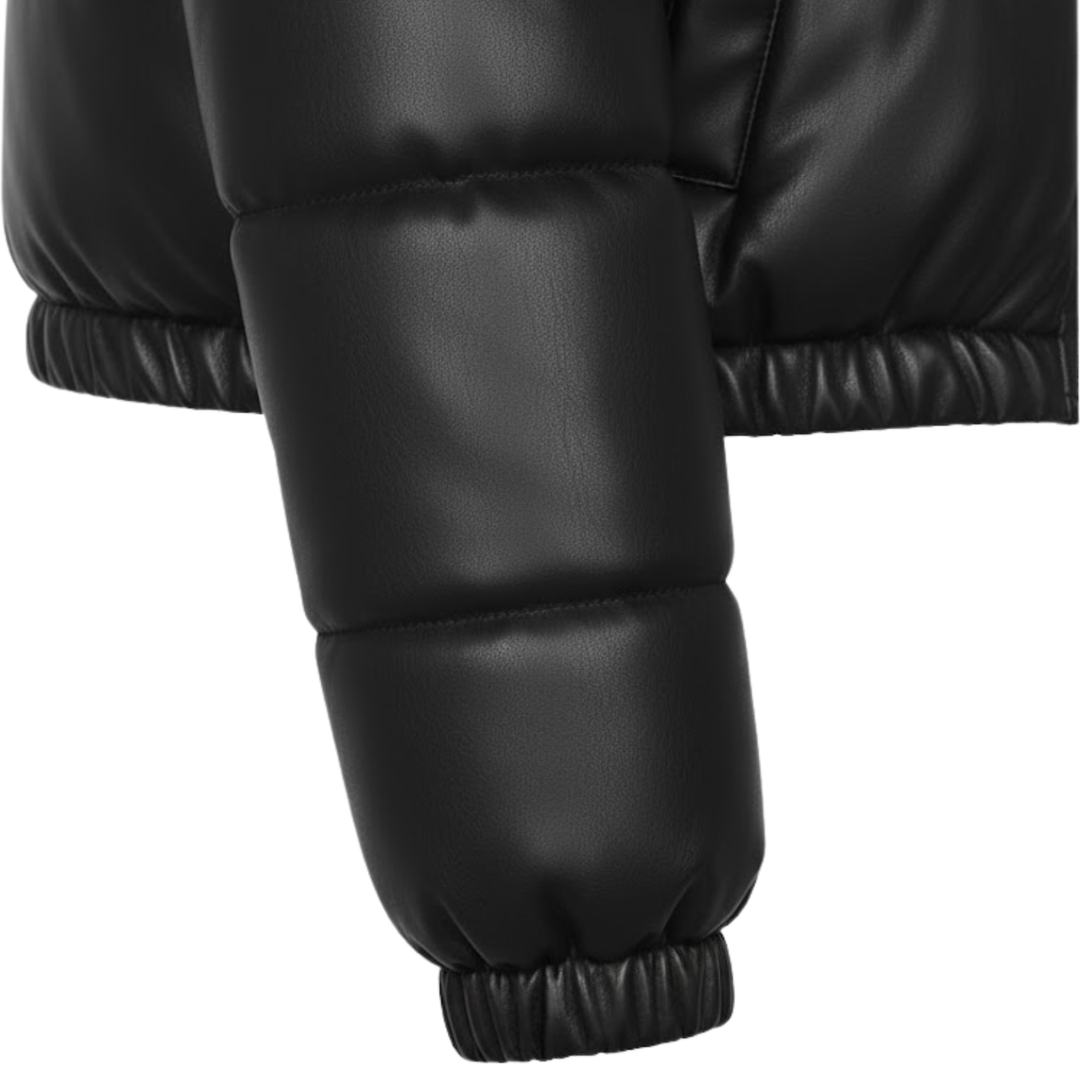 Women’s Quilted Puffer Jacket with Zipper Closure