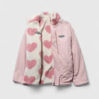 Women’s Reversible Jacket with Heart Print