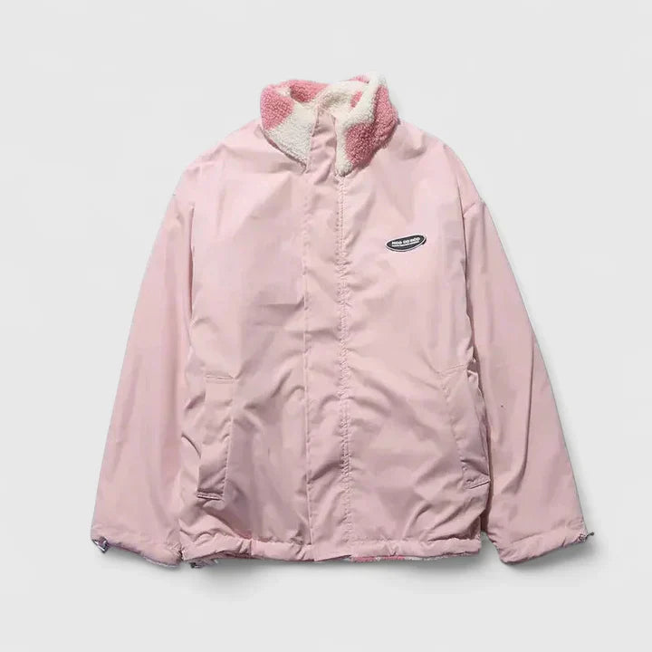 Women’s Reversible Jacket with Heart Print