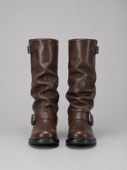 Women’s Slouchy Boot with Buckle Strap Detail