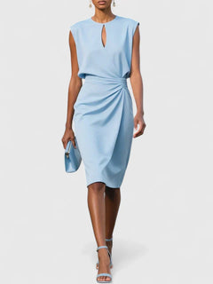 Women’s Sophisticated Dress with Draped Waist