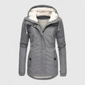 Women’s Sophisticated Hooded Coat - Button Closure