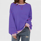 Women’s Striped Sweater with Cozy Fit