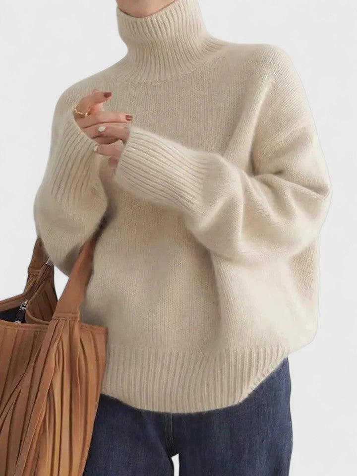 Wren | Mock Neck Sweater with Relaxed Fit