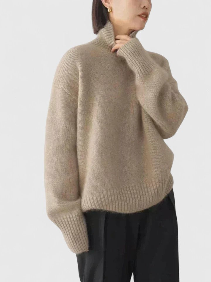 Wren | Mock Neck Sweater with Relaxed Fit