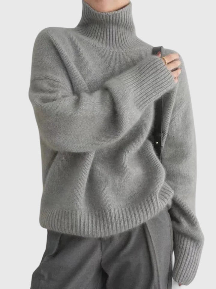Wren | Mock Neck Sweater with Relaxed Fit