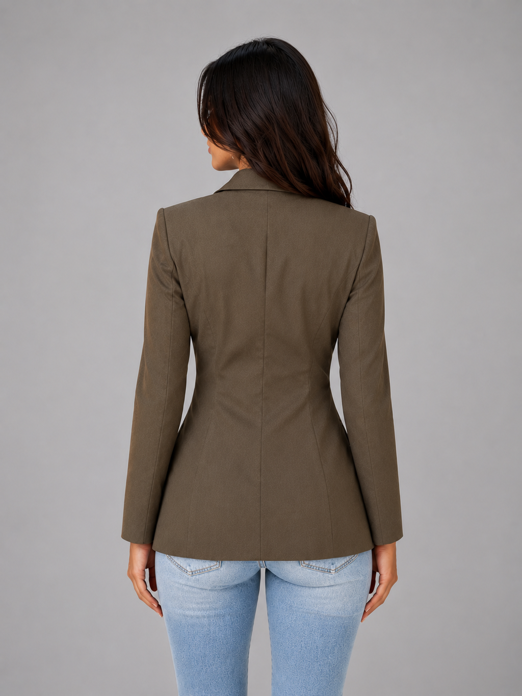 Women's Tailored Blazer with Notched Lapel Detail