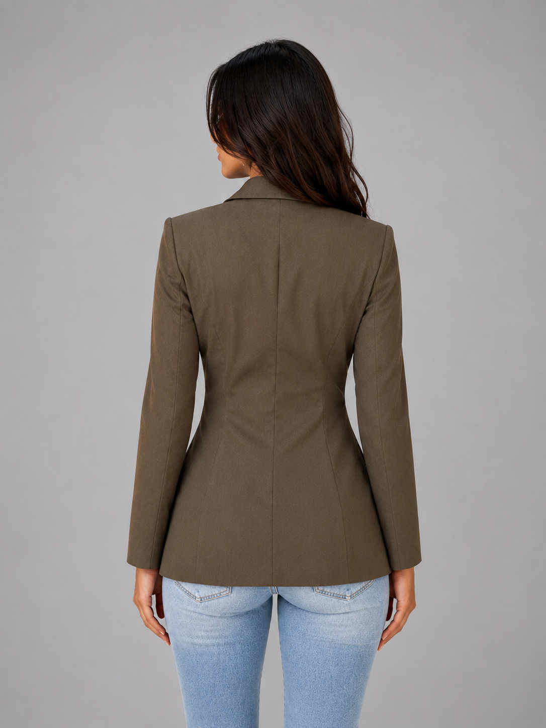 Women's Tailored Blazer with Notched Lapel Detail