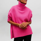 Women’s Turtleneck Sweater with Minimalist Design