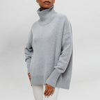 Women’s Turtleneck Sweater with Minimalist Design