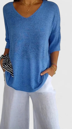 Women’s V-Neck Top - Relaxed Fit