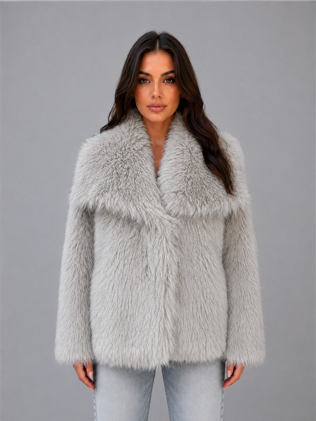 Women's Winter Jacket with Shawl Collar