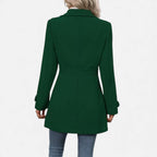 Margot | Belted Wool Coat with Wide Lapel