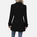 Margot | Belted Wool Coat with Wide Lapel