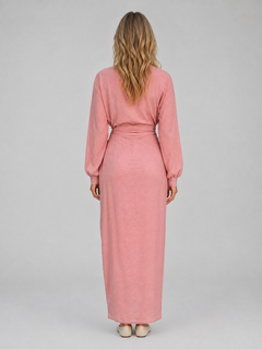 Women’s Wrap Dress with Ruched Side Cuffs