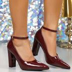 Women’s Zoey Heels - Adjustable T-Strap