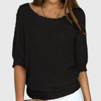 Women’s Textured Knit Sweater - Relaxed Fit