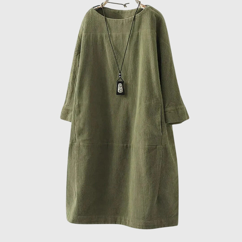 Women’s Relaxed Midi Dress with Comfortable Fit