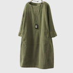 Women’s Relaxed Midi Dress with Comfortable Fit
