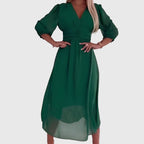 Women’s Maxi Dress with Flattering Draping