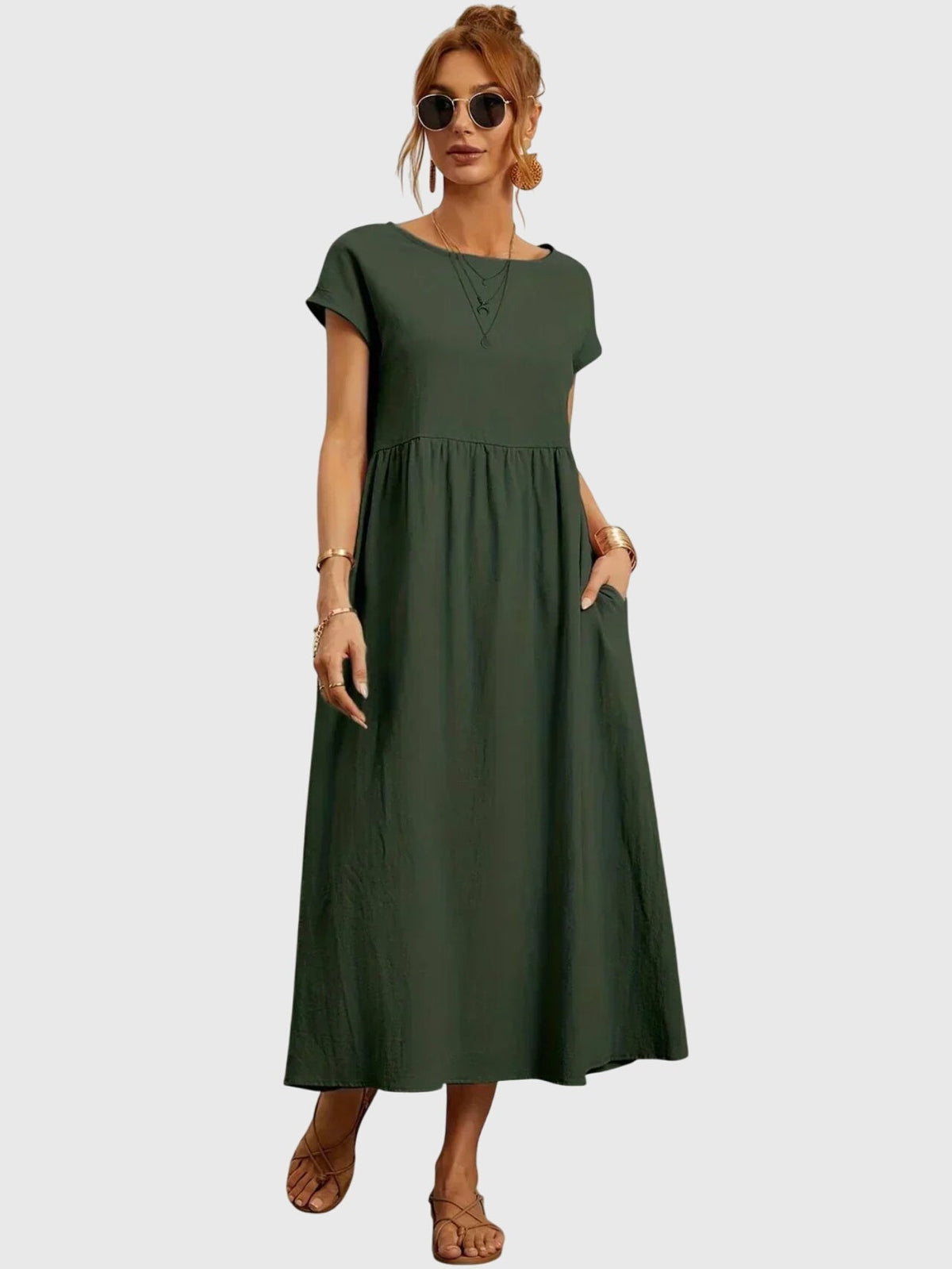 Giselle | Women’s Casual Pocket Dress with Relaxed Silhouette
