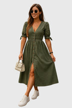 Jacqueline | Women’s Elegant Dress with Button Front