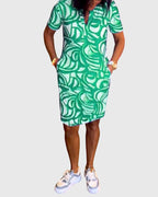 Elle | Women’s A-line Walk Dress with Airy Sleeves