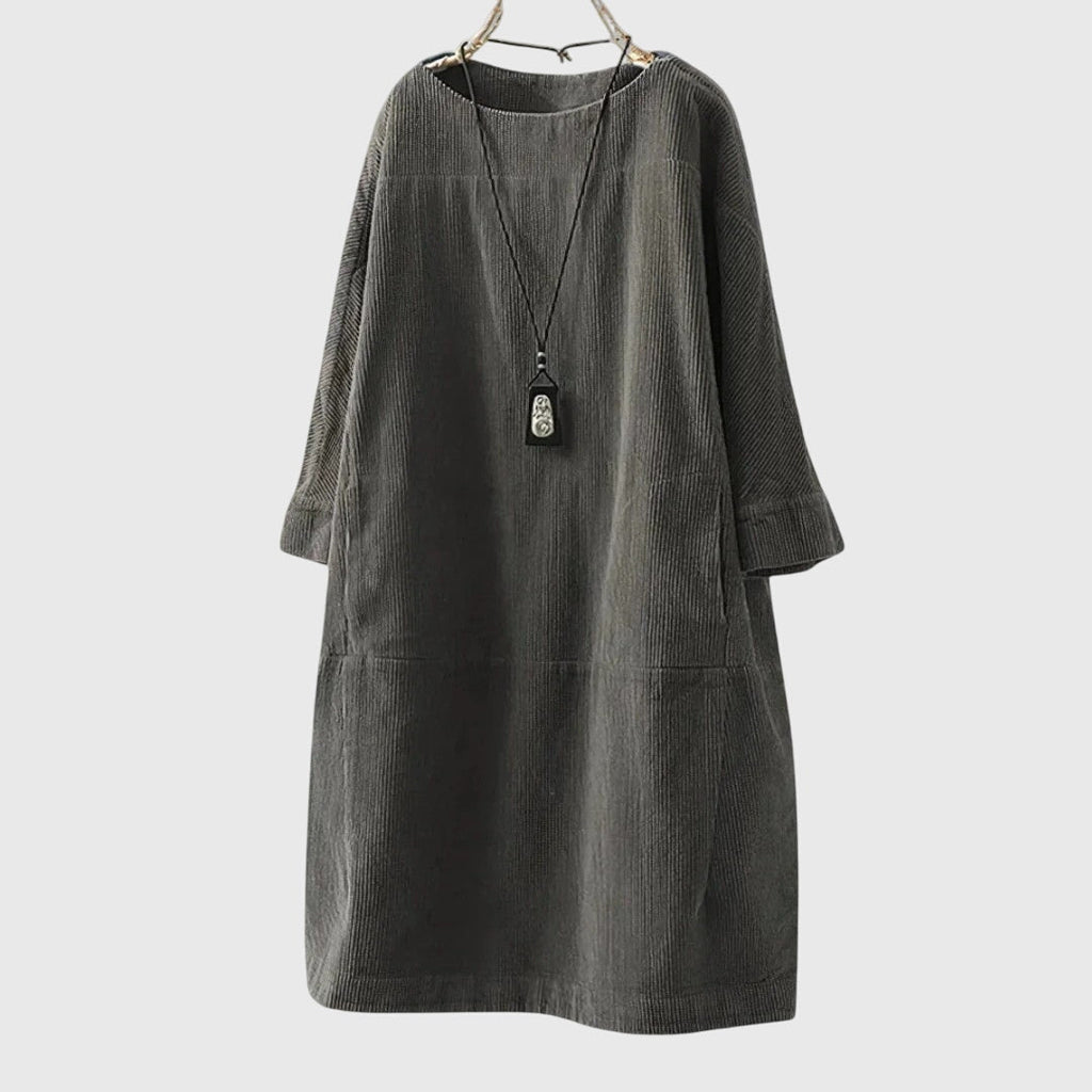 Women’s Relaxed Midi Dress with Comfortable Fit