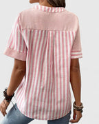 Women’s Sophisticated Blouse with Stripes