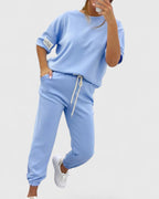 Gloria | Women’s Comfortable Set with Half-Moon Sleeve Top