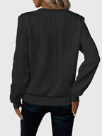 Nora | Women’s Cable Knit Sweater with Zipper