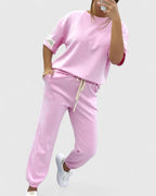 Gloria | Women’s Comfortable Set with Half-Moon Sleeve Top
