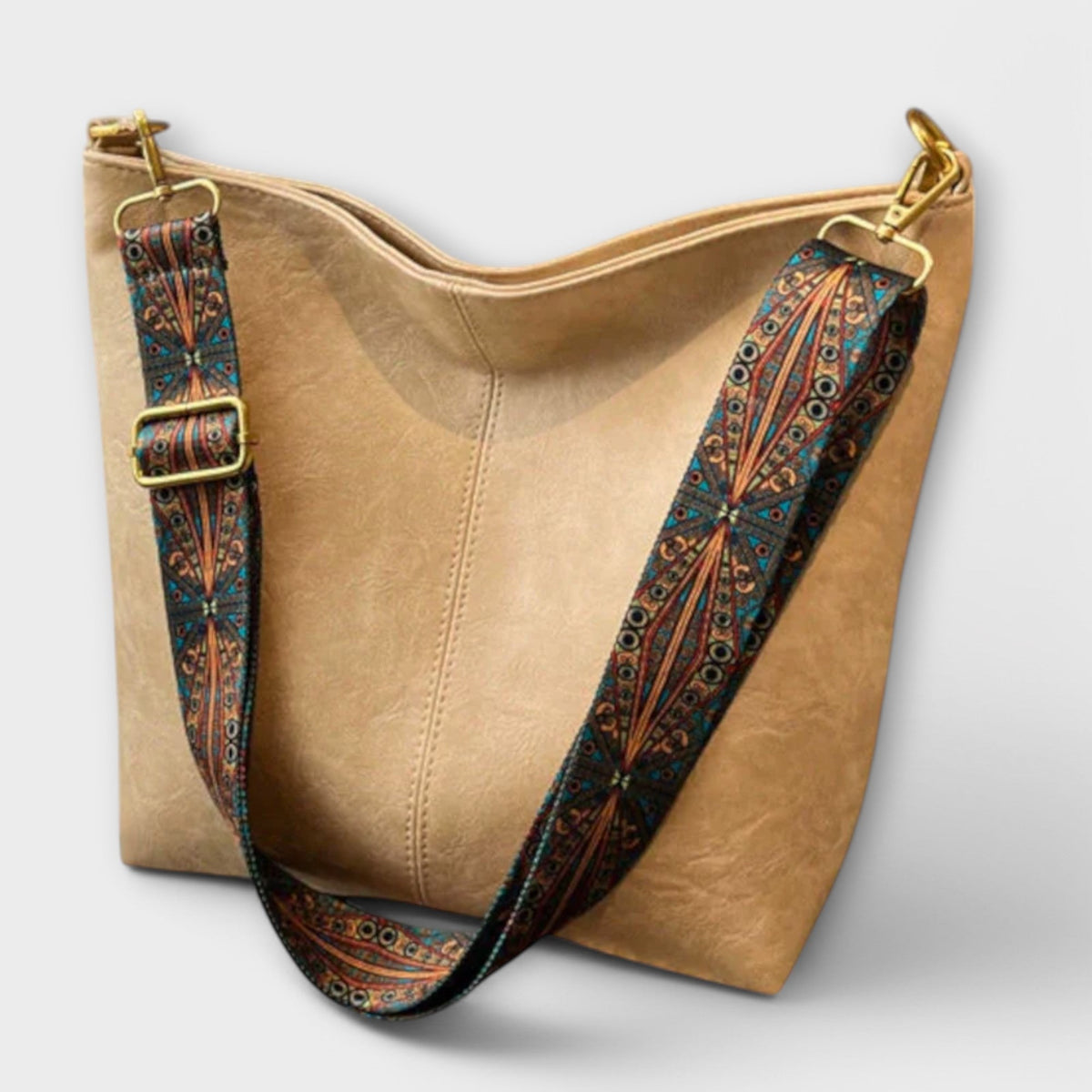 Women’s Vintage Bag with Adjustable Embroidered Strap