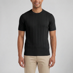 Men's Crew Neck T-Shirt – Ribbed Knit