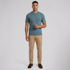 Men's Crew Neck T-Shirt, Ribbed Knit