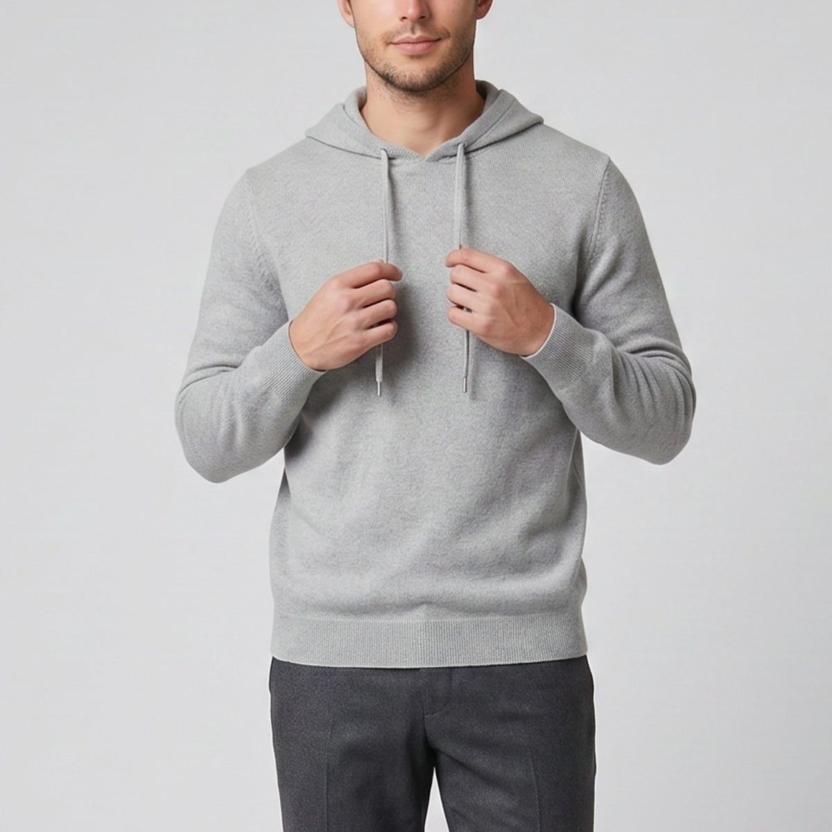 Men's Hoodie, Cashmere Merino