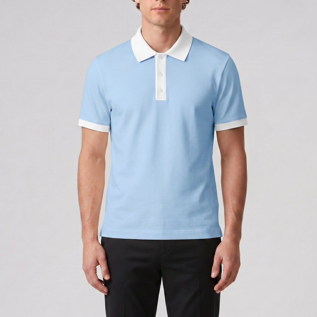Men's Polo Shirt – Contrast Trim