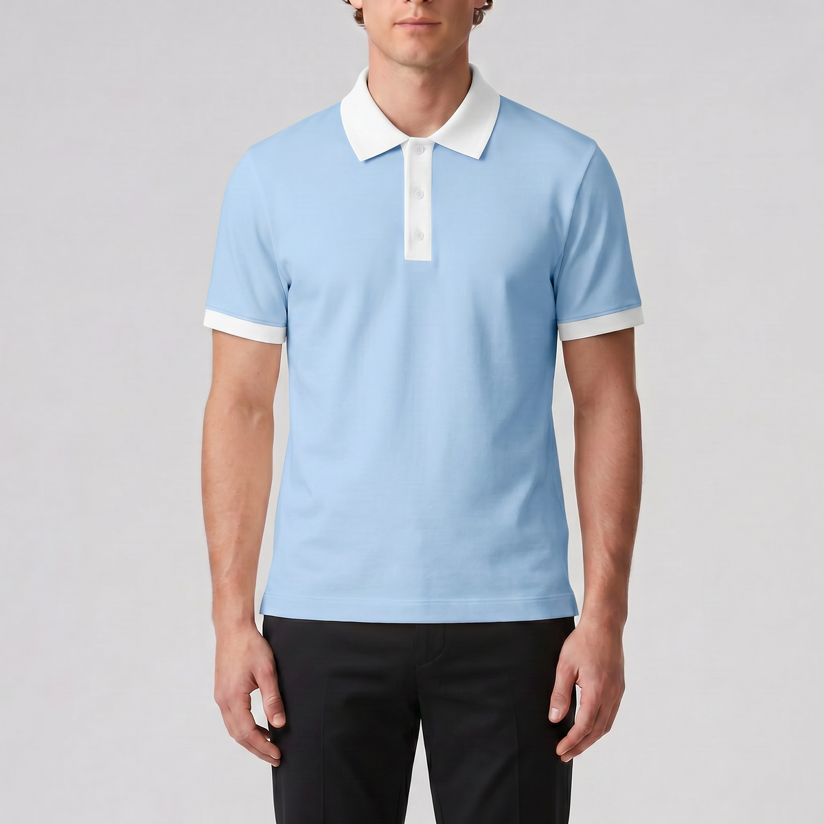 Men's Polo Shirt – Contrast Trim