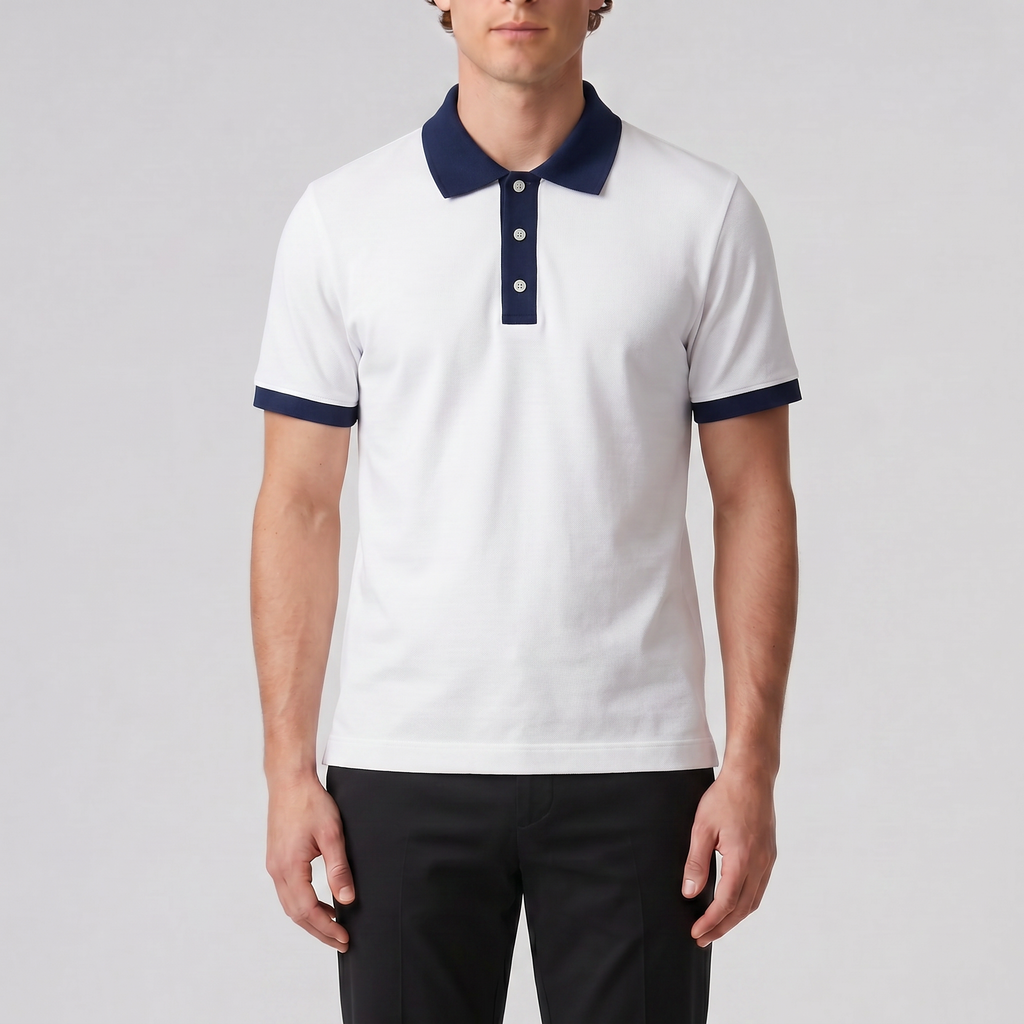 Men's Polo Shirt – Contrast Trim