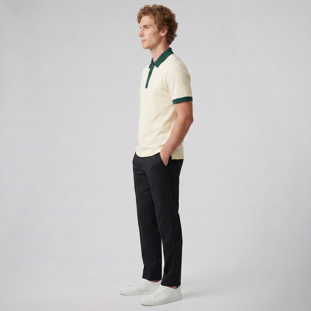 Men's Polo Shirt – Contrast Trim