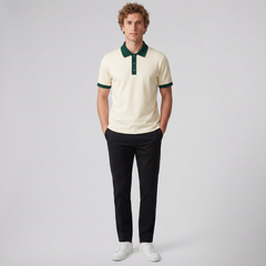 Men's Polo Shirt, Contrast Trim