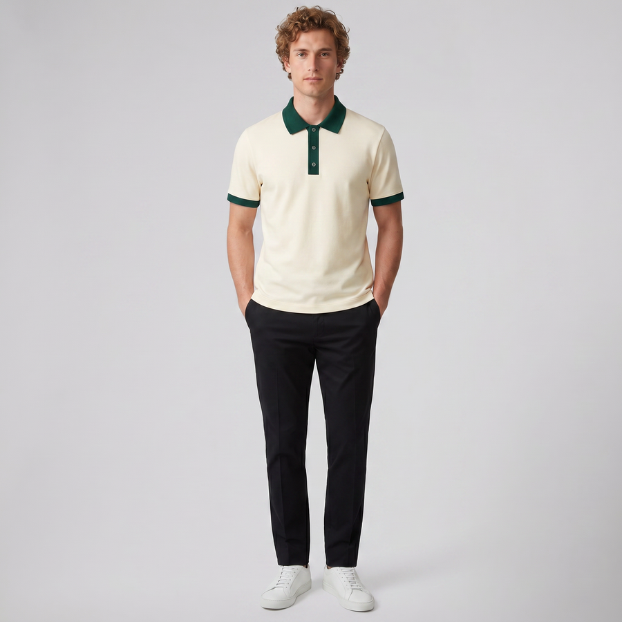 Men's Polo Shirt – Contrast Trim