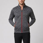 Men's Knit Jacket – High-Neck Zip-Up